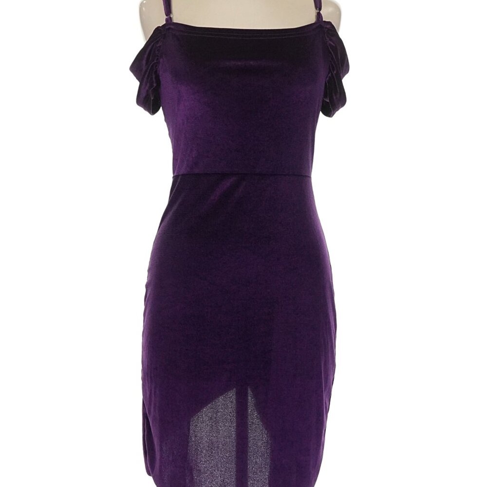 Purple Velvet Dress